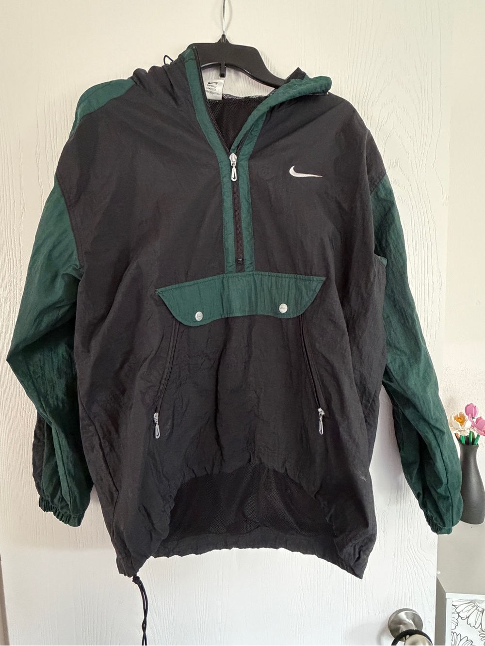 90's Nike Embroidered Logo Half Zip Pullover Windbreaker Size Medium